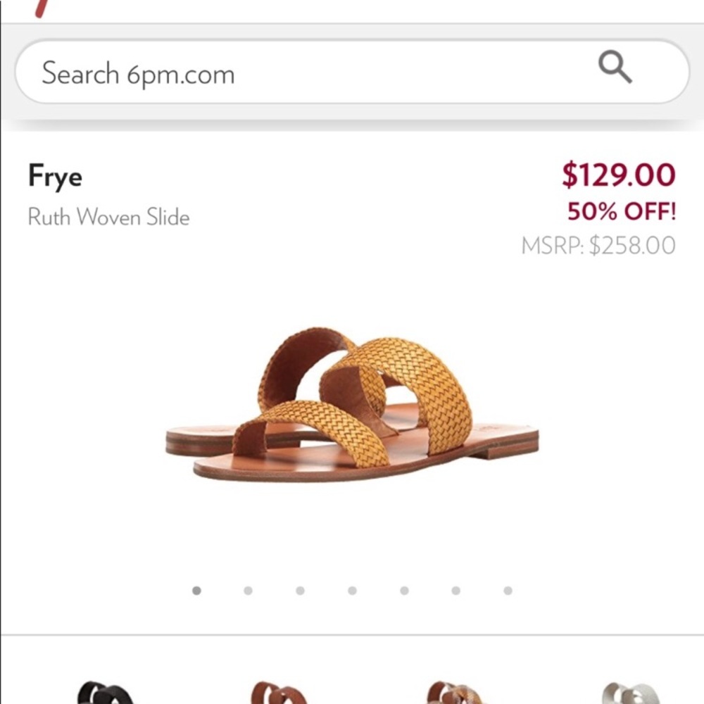 Frye leather braided sandals